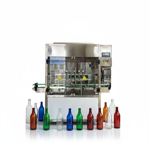 Machine <span class=keywords><strong>de</strong></span> remplissage automatique numérique en acier inoxydable à haute précision avec PLC pour liquides à base d'eau (sacs et fûts) 500-5000 ml - Product Image 1