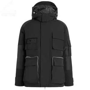 YuFan ODM Customized Service Goose Duck Down Puffer Jacket For Men Street Style Casual Wind Resistant Parka Coats