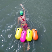 Bouée de natation gonflable en PVC BJTOP avec ceinture de taille étanche IPX-4 40x60cm pour la sécurité de la natation en plein air
