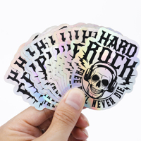 Etiqueta Adhesiva de PVC Personalizada, Resistente al Agua y al Aceite, con Holograma y Corte Troquelado para Velas