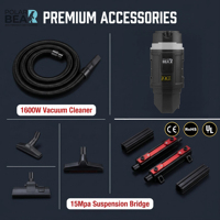 Studio de detailing professionnel PB-PRO-003 Système intégré 5-en-1 Compresseur d'air + Kit de detailing électrique eau/gaz