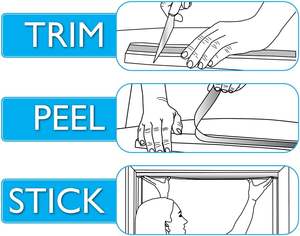 Stores d'ombrage en papier plissé coupés temporairement et faciles à fixer <span class=keywords><strong>sans</strong></span> percer les rideaux d'isolation thermique - Product Image 5