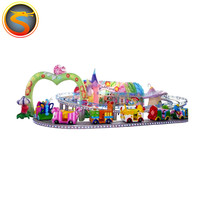 Équipement de parc d'attractions, petit train à roulettes pour enfants, voiture électrique d'escalade, mini-navette à vendre