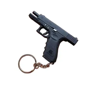 1:3 블랙 컬러 미니 1911 금속 총 모델 장난감 권총 열쇠 고리