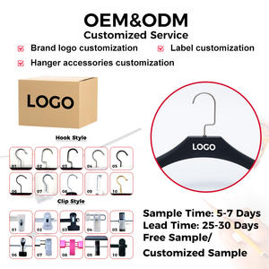 Gantungan Baju Modern Besar dan Tahan Lama dari PP untuk Jaket, Mantel, dan Jas, Warna Cokelat, untuk Toko Pakaian - Product Image 6