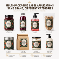 Autocollant personnalisable durable en papier holographique pour pot de 3 oz, étanche aux odeurs, imperméable, de qualité alimentaire, résistant aux enfants, pour aliments pour animaux de compagnie