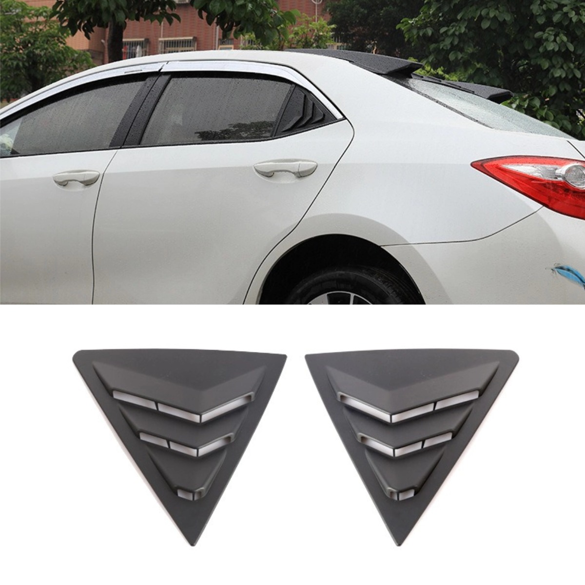 Garniture de fenêtre d'aération latérale arrière pour Corolla