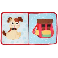 Livre sensoriel en tissu pour bébés, Montessori, tactile 3D, lavable, DIY, tableau d'activités en feutre pour jouets éducatifs Montessori