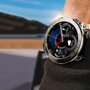 Montre-bracelet intelligente robuste DM50 pour hommes 400mAh grande batterie Sport de plein air Fitness Tracker BT appel étanche Smartwatch 2024 - Product Image 1