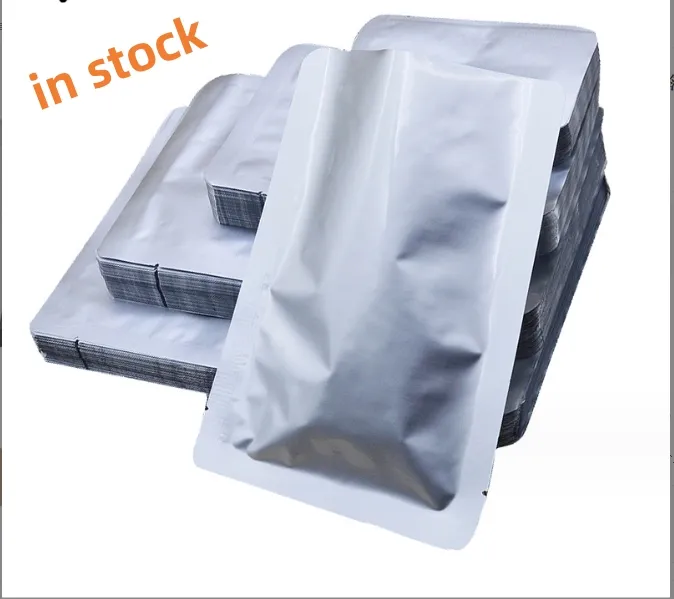 Sac de papier d'aluminium translucide à fermeture éclair personnalisée professionnelle sac transparent en papier d'aluminium à fermeture éclair peut être personnalisé en petites tailles