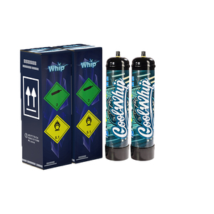 Réservoir de gaz industriel haute pression en métal, nouveau design, pour crème fouettée, rempli de CO2/N2, pour outils de desserts à la crème, écologique - Product Image 3