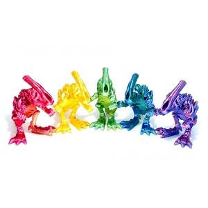 Figurine de dinosaure miniature articulée imprimée en 3D, modèle Parasaurolophus, jouet cadeau, vente en gros - Product Image 2