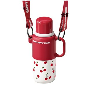 Sao + Phong cách cổ điển trẻ em chai nước trẻ em phích cốc vịt hóa đơn rơm 316 thép không gỉ chân không Bình cốc cốc - Product Image 1