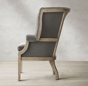 New Design Home European Style Living Room Solid Oak Frame Fabric <strong>Wingback</strong> <strong>Arm</strong> <strong>Chair</strong> Accent <strong>Chair</strong> - Product Image 5