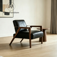 Fauteuil inclinable moderne en bois massif, fauteuil de salon pivotant capitonné pour chambres d'hôtel, mobilier de salon et de loisirs