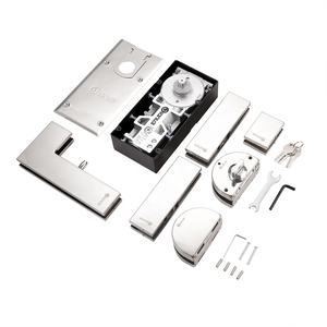 Ressort de sol moderne à tête carrée pour porte vitrée battante, installation encastrée au sol, en acier inoxydable, réglable - Product Image 5