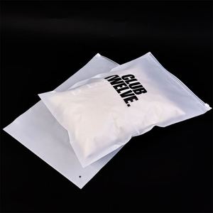 Sac d'emballage en plastique PE mat avec fermeture éclair personnalisée, impression de votre propre logo, sac en plastique avec fermeture éclair pour vêtements, haute qualité, vente en gros - Product Image 5