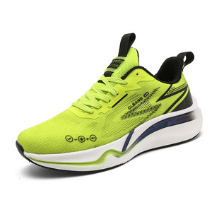 Zapatillas deportivas transpirables de malla con amortiguación en forma de onda para correr por carretera y actividades de fitness al aire libre - Product Image 1