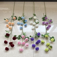 PPS Bestseller Einzelne 6-Köpfige Künstliche Fliederblume 75cm für Heim-Tischdekoration Hochzeit Valentinstag