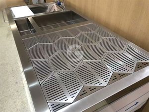 Estación de Bar para Cocteles, Boda, Bodega, Comercial, Acero Inoxidable, Estación de Barman, Mesa de Cocteles Impermeable, Mesa de Té - Product Image 5