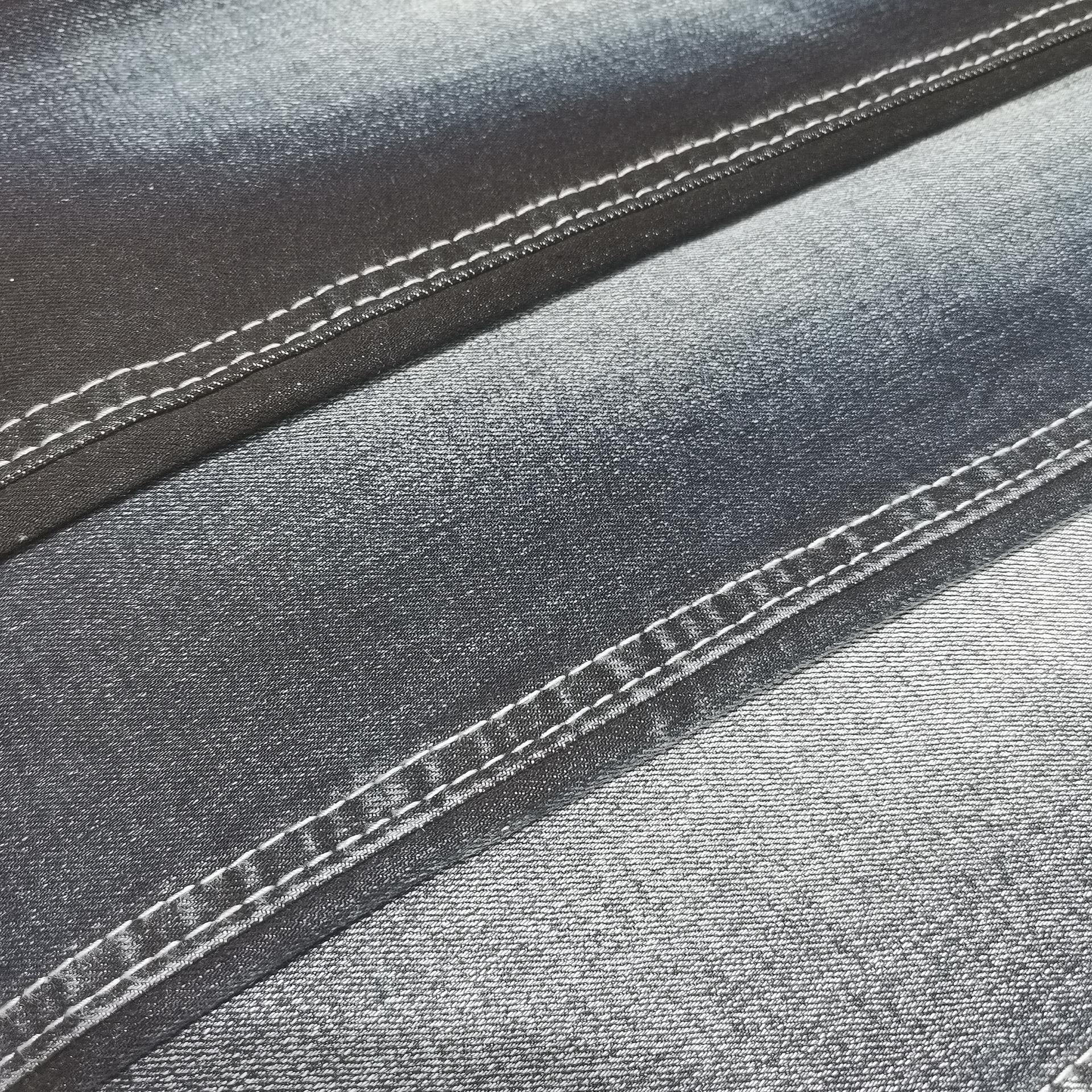 Medium Weight 10oz Denim Fabric Cotton Blend Gray Blue Black Custom Clothing Material Denim Fabric