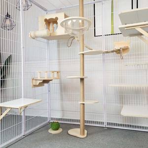 Büyük uzay evcil hayvan çiti kedi evi çelik boru taşıma ücretsiz kedi kafes güvercin bakımı için küçük hayvanlar için evde koruyucu izolasyon - Product Image 4