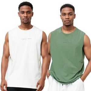 Vêtements de gymnastique Chemise d'entraînement sans manches en coton pour hommes Débardeur de musculation Vêtements de sport pour hommes Gilets pour hommes Débardeur musculaire - Product Image 4