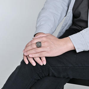 Anillos de Acero Inoxidable Tempusort con Emblema Estadounidense Chapado en Oro, Águila Calva, Cuerpo de Marines, Condor, para Hombre, Aniversario - Product Image 6