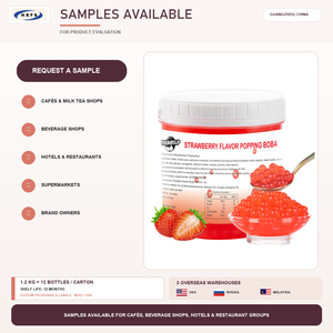 Bolas de Jugo de Uva Explosivas (Popping <span class=keywords><strong>Boba</strong></span>) 1.2kgx12 Cartón, Dulces Bolas Moradas para Té de Burbujas, Yogur y Postres de Frutas - Product Image 3