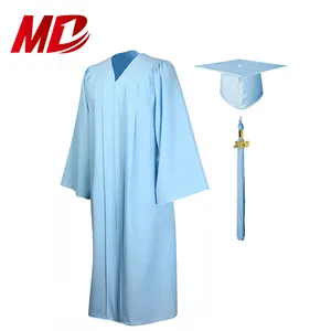 USA/UK mitteltaschig marineblau Hochschulabschluss-Abschlusskleid mit Mütze