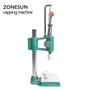 ZONESUN pneumatique parfum sertissage Machine capsuleuse bouchon en métal presse Machine bouchon Machine d'étanchéité parfum sertisseuse scellant - Product Image 4