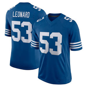 カスタムオリジナルスタイル2 # Wentz 5 # Richardson 53 # LEONARD 18 # MANNING 28 # Taylor Limited America Stitched Football Rugby Jersey - Product Image 3