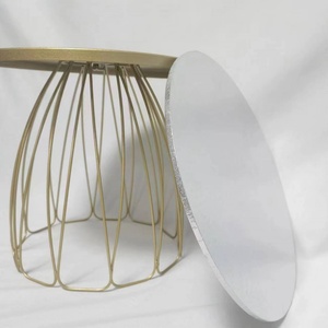 Customized Color Round or <b>Rectangle</b> 8 10 12 Inch for Wedding Wrapped Edge MDF <b>Cake</b> <b>Board</b> - Product Image 2