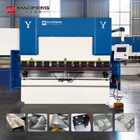 Prensa Plegadora Hidráulica Automática con Sistema de Control TP10S para Procesamiento de Chapa de Aluminio y Acero al Carbono, Bomba de Motor