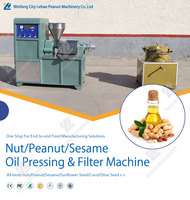 Noix de cajou palmiste soja graines de tournesol arachide vis pressage Extraction expulseur presse à froid huile de cuisson Machine écrou plante