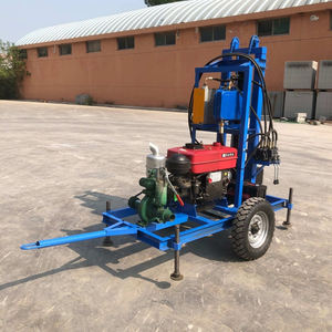 100M 150メートル深型フルオートマチック油圧リグ水井戸掘削機22HPクローラーホイールボアホールドリル装置 - Product Image 4