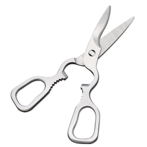 <b>Kitchen</b> <b>Scissors</b> Stainless Steel Straight Head Multi Purpose Home Use Food Cutting Shears - Product Image 1
