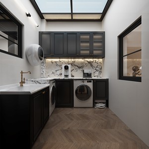 لوح صخري عتيق خزانة مرحاض حوض متكاملة تخزين كبير أثاث غرفة المعيشة للمنزل أو الفندق للحمام - Product Image 4