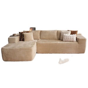 Sofá Modular en Forma de L, Asiento Profundo de 57 Pulgadas, Relleno de Espuma, Tela Antiarrugas, Muebles para Sala de Estar - Product Image 2