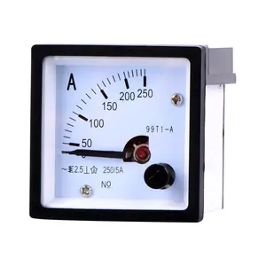 Amperímetro de panel analógico, 5A, 10A, 30A, 40A, 50A, 60A, 100A, 150A, 200A, 500A, 600A, clase 1,5, CC/CA