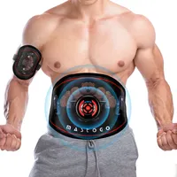 Stimulateur musculaire ABS vibrant et amincissant Rechargeable, entraîneur de taille, perte de poids, ceinture électrique EMS abdominale