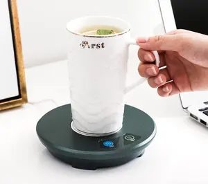 用于家庭办公室的咖啡杯暖气杯冷却器台式电加热冷却杯垫家庭办公室我们100-240V杯加热器