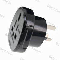 Adaptateur de voyage avec approbation SAA, Royaume-Uni, États-Unis vers Australie (AU), 10A, conducteur en cuivre, 230V, prise PC, Royaume-Uni, prise personnalisable