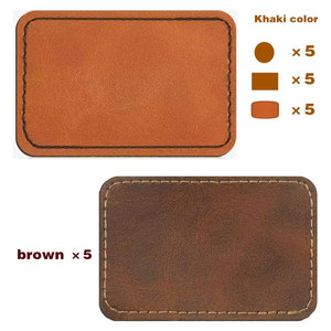 Patchs en cuir PU souple écologiques brodés avec logo personnalisé pour vêtements et chapeaux, à coudre, fournisseur en gros - Product Image 5