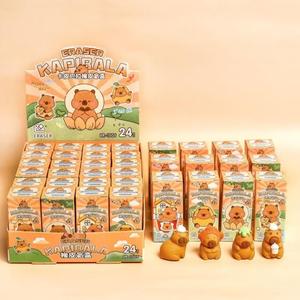 ยางลบดินสอรูปสัตว์คาปิบาร่าน่ารัก ซูโดโดะ กล่องสุ่มของขวัญสุดสร้างสรรค์ ยางลบกล่องคาปิบาร่าการ์ตูน 3 มิติสุดน่ารัก - Product Image 3