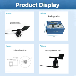 เซ็นเซอร์วัดทิศทางลมแบบดิจิตอล Veinasa-WDS01 IP65 สำหรับภายนอกอาคาร ราคาประหยัด ผลิตจากพลาสติก ABS ใช้สำหรับเครื่องบิน เรือเดินทะเล  สามารถปรับแต่งได้ - Product Image 2