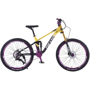 Bicicleta de Montaña MTB de <span class=keywords><strong>27.5</strong></span>/<span class=keywords><strong>26</strong></span> Pulgadas con Suspensión Trasera para Adultos, con Freno Hidráulico para Descenso y Todoterreno, Modelo 120Firework con Campana <span class=keywords><strong>en</strong></span> la <span class=keywords><strong>Rueda</strong></span> Trasera - Product Image 2