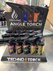 TECHNO OEM ODM 2023 Nouveau Design Logo Personnalisé Flamme Bleue Creative Coupe-Vent Jet Slant Torche Briquet pour Cigarette - Product Image 6