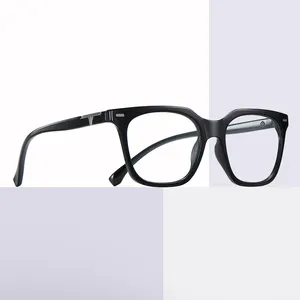 Новое поступление 2022, мужские классические очки премиум класса с синим светом, оправа с пружинными петлями, очки унисекс, дешевая оправа