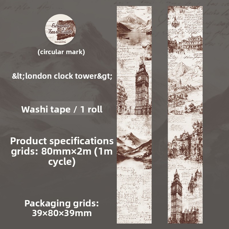 B London Clock Tower-white